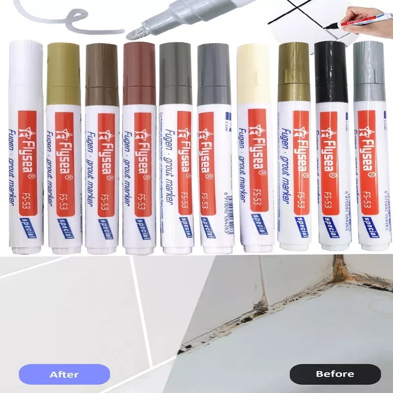 

Floor Grout Pen Furniture Floor Repair Pens Damaged Scratch Crayons Repair Waterproof Mouldproof Cleaner Tools