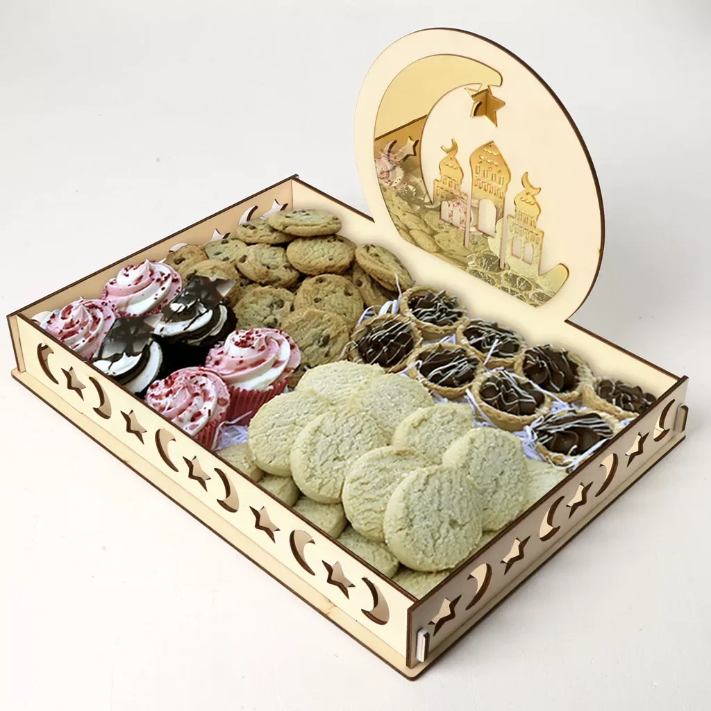 

Eid Mubarak Food Tray Ramadan Decoration for Home Islamic Ramadan Kareem Muslim Party Decor Eid Mubarak Gifts Eid Al Adha