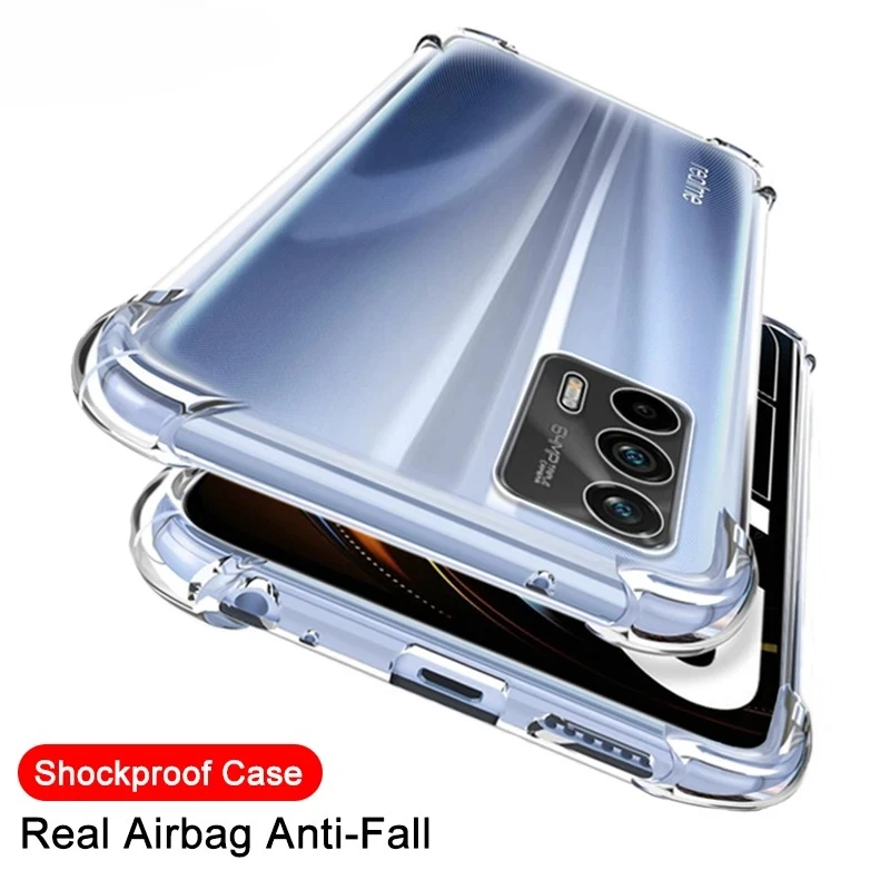 Фото Роскошный прозрачный силиконовый противоударный чехол для Realme GT NEO 5 3 8 7 Pro X2 X50 X7 6 5 Pro C3 C11 C12 C15 V5, чехлы для телефонов №1