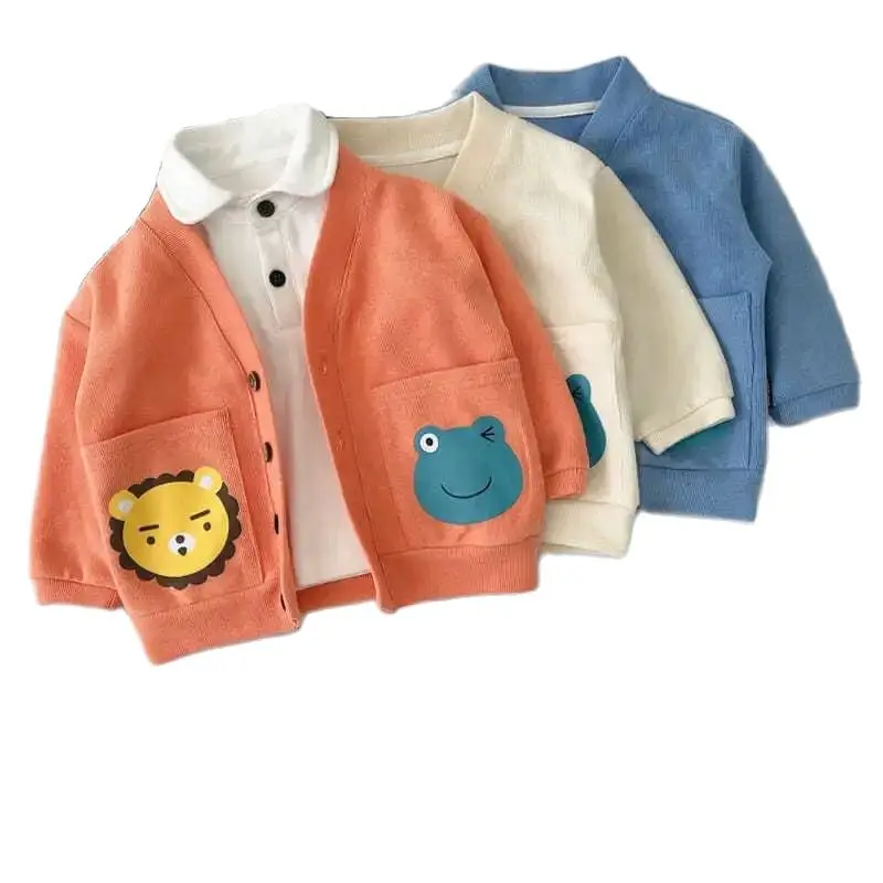 

Baby coats spring autumn baby children's clothes kids girls boys cardigan children's long sleeve cotton casual tops P4 722