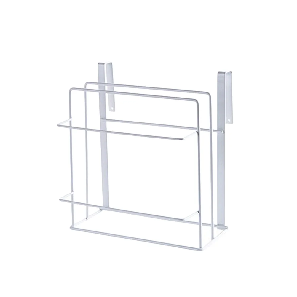 

Kitchen Storage Shelves Cabinet Rack Chopping Board Holder Wall Mount Hook Racks White
