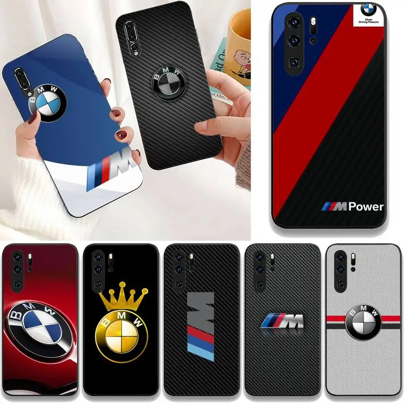 Роскошный автомобильный чехол M-Power для телефона BMW Huawei G7 G8 P7 P8 P9 P10 P20 P30 Lite Mini Pro P Smart