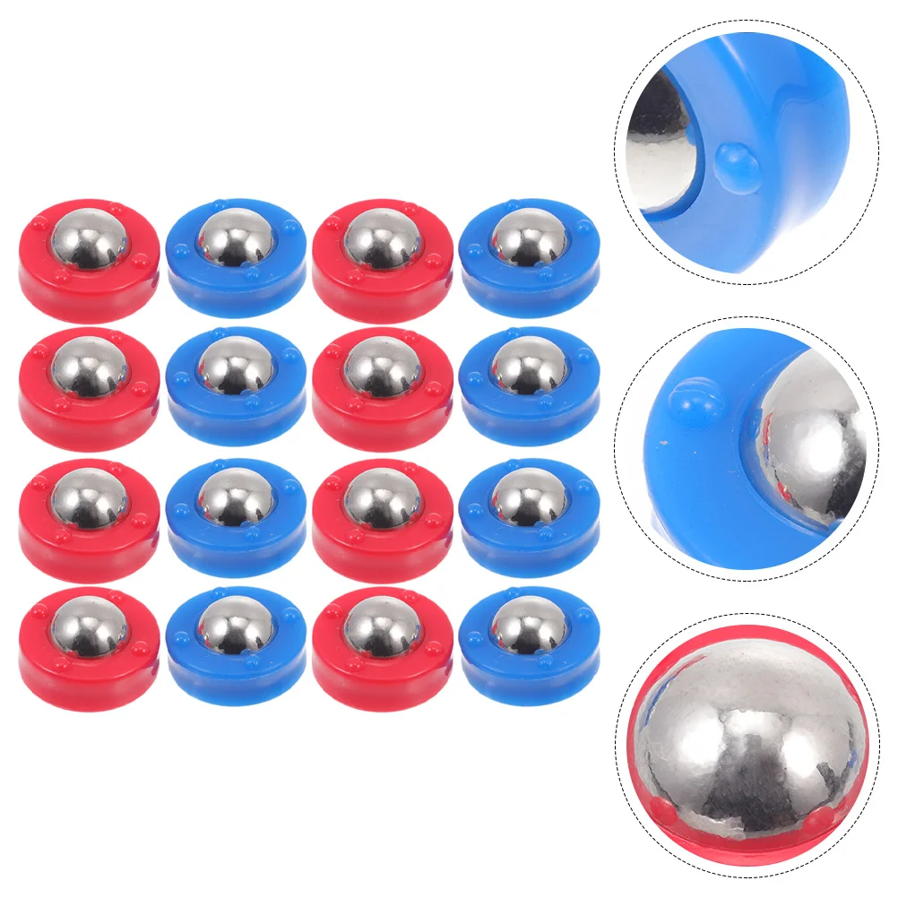 

16 Pcs Tabletop Shuffleboard Footba Rolling Balls Supplies Funny Beads Plastic Sliding Child Pucks Football Game