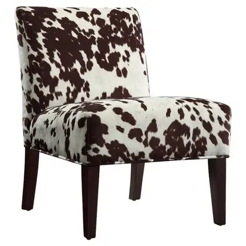 

Lane Maxfield Cowhide Print Lounge Accent Chair, Brown