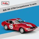 Модель автомобиля Bburago Ferrari 365 GTB4 на 1 А, статическая модель машины из сплава под давлением, коллекционные игрушки для взрослых, 1:24