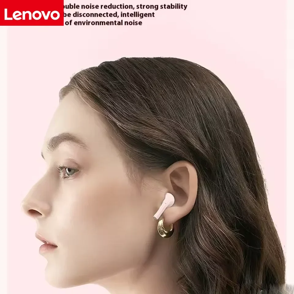 Фото Наушники Lenovo TWS Беспроводные Bluetooth-наушники Басовое сенсорное управление Стерео шумоподавление Длительный режим ожидания №5