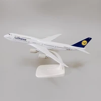 20cm alloy metal air german lufthansa airlines b747 boeing 747 8 airplane model airways diecast air plane model aircraft gifts