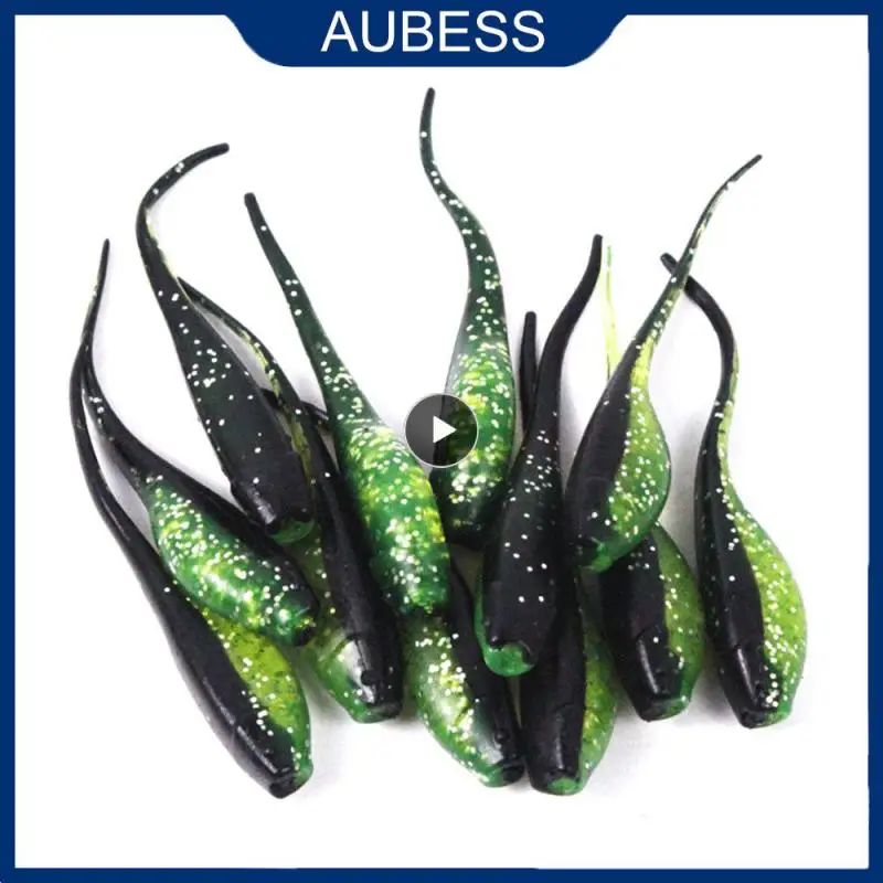 

Bionic Bait Two-color Needle Tail Fake Bait River Fishing Sea Fishing Wholesale Tadpole Anti-real Soft Bait Fishing Tools