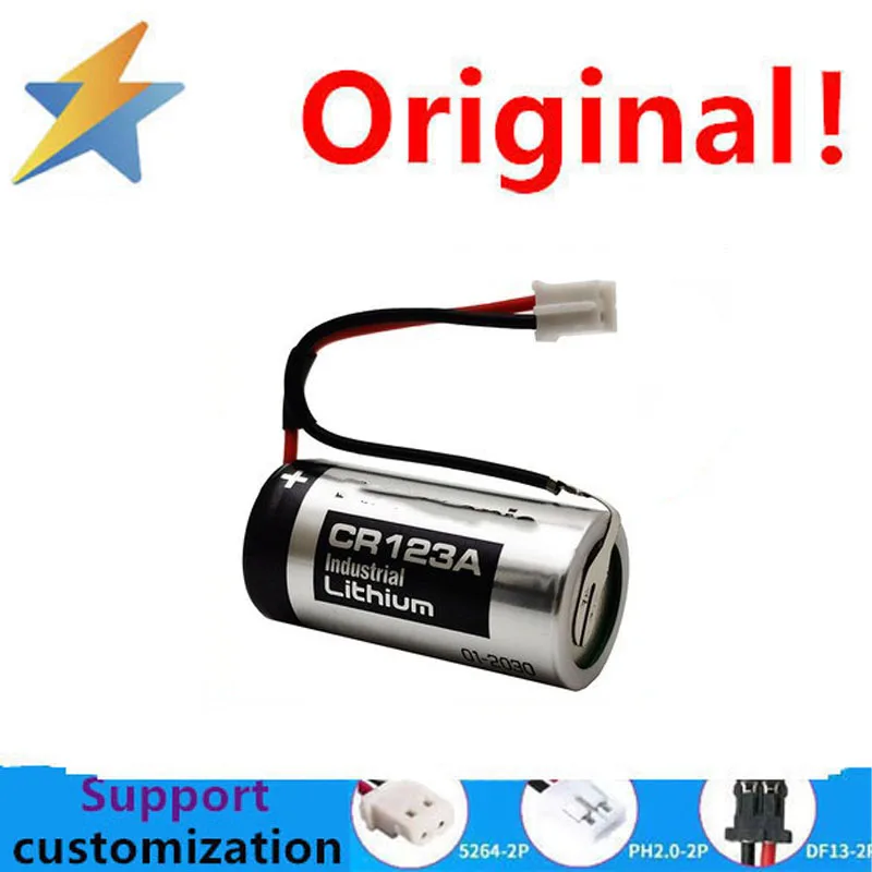 buy more will cheap CR123A original smart water meter fire smoke alarm patrol stick type lithium battery 3V 2.0 plug