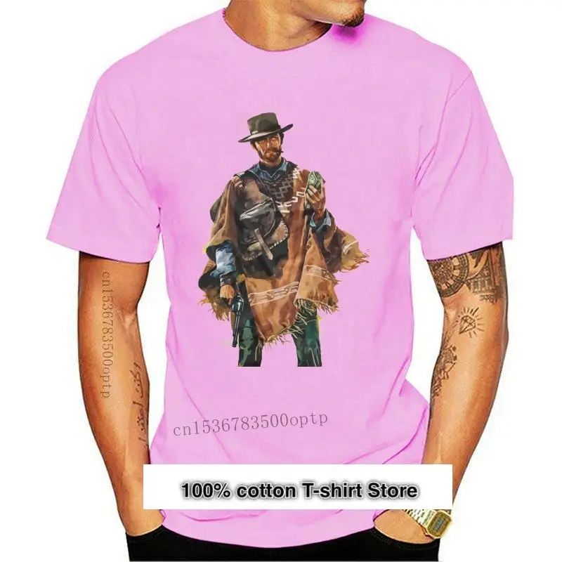 

Camiseta con estampado blanco de estilo salvaje Eastwood, ropa de cowboy, nueva