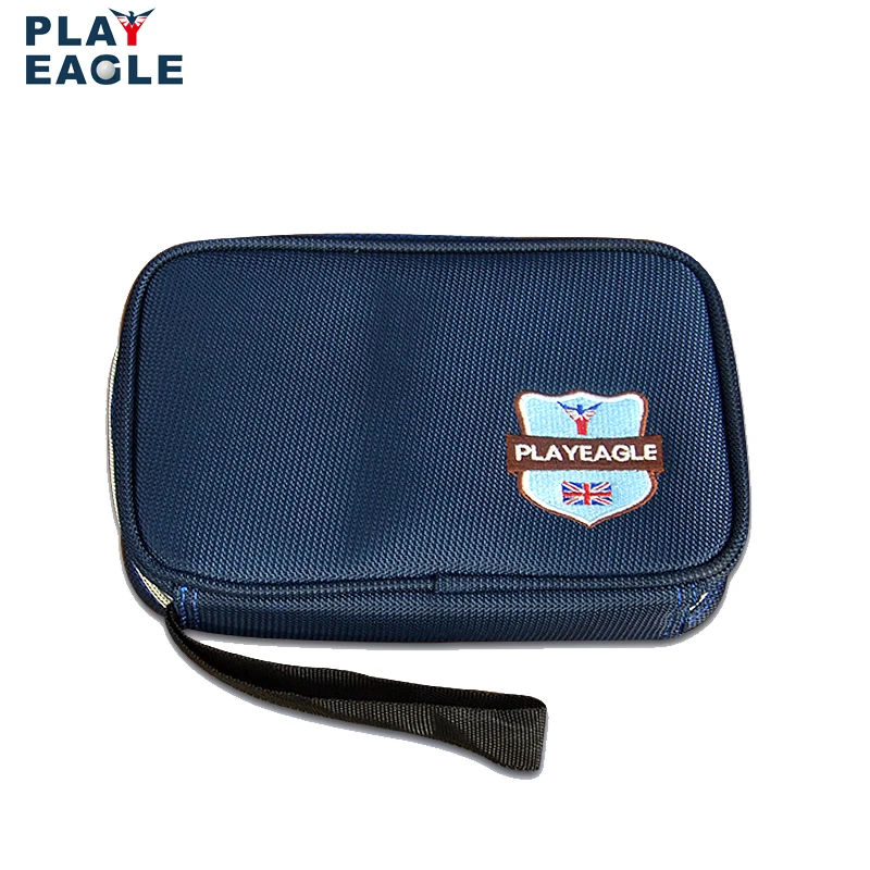 PLAYEAGLE Golf Handbag  Pouch For Tee Towel Ball Nvay Blue Light Weight  Large Wallet Nylon Material