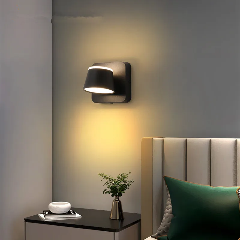 

Modern Minimalist Wall Lamp Light Luxury Nordic Bedroom Bedside Lamp Living Room Background Wall Lamp Personality Creative Lamp