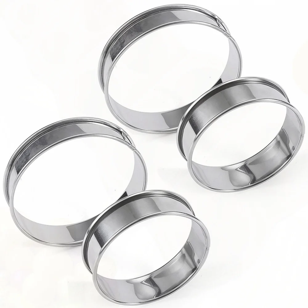 

8/10Cm Cake/Tart Ring For Baking Stainless Steel English Muffin Mold For Food Cooking Non Stick Crumpet Rings Mold 097713