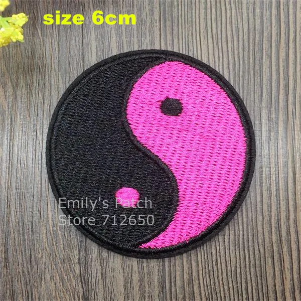 Новое поступление 10 шт. китайские вышитые нашивки Тайцзи железный значок