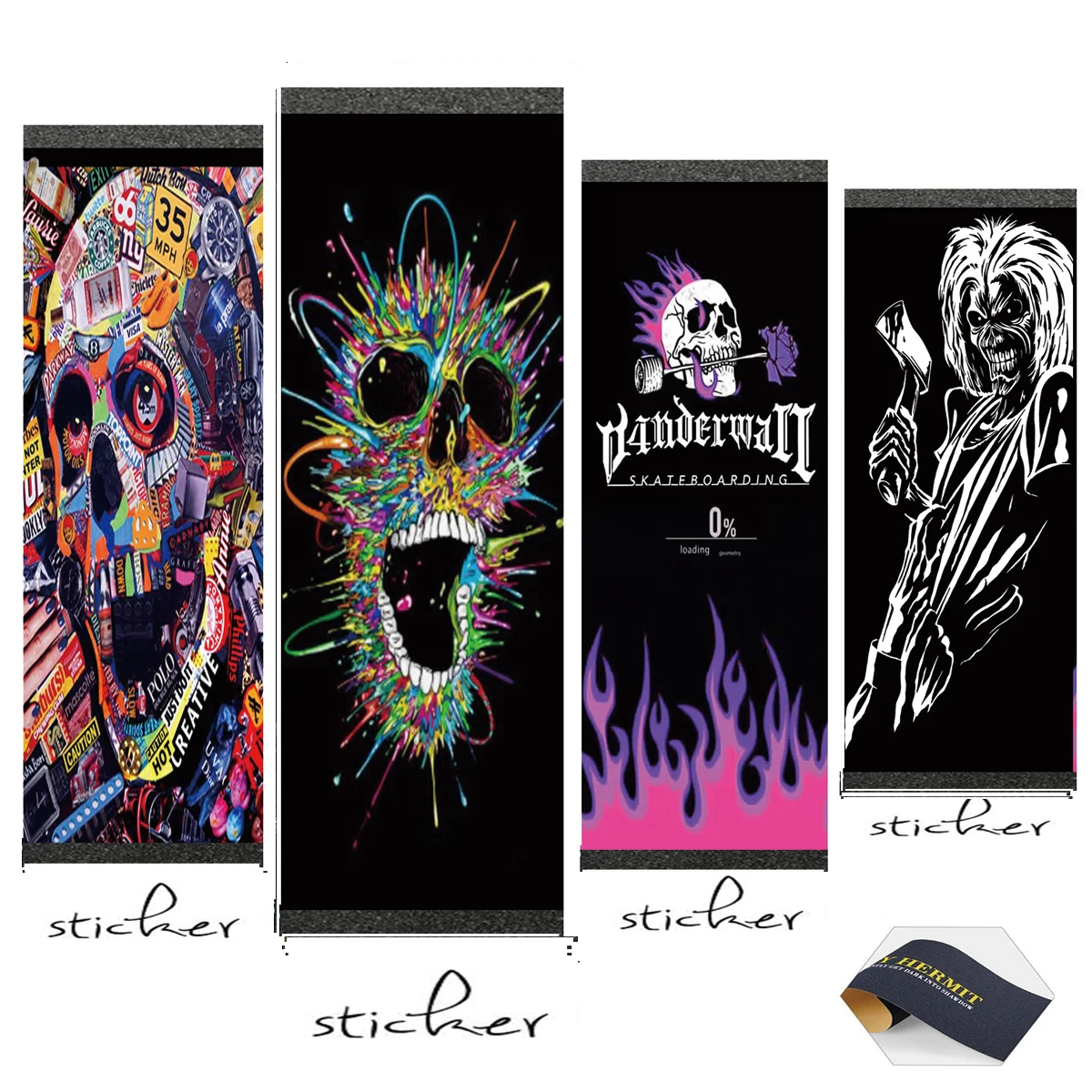 Scooter Skateboard Griptape Longboard Sandpaper Electric Ska