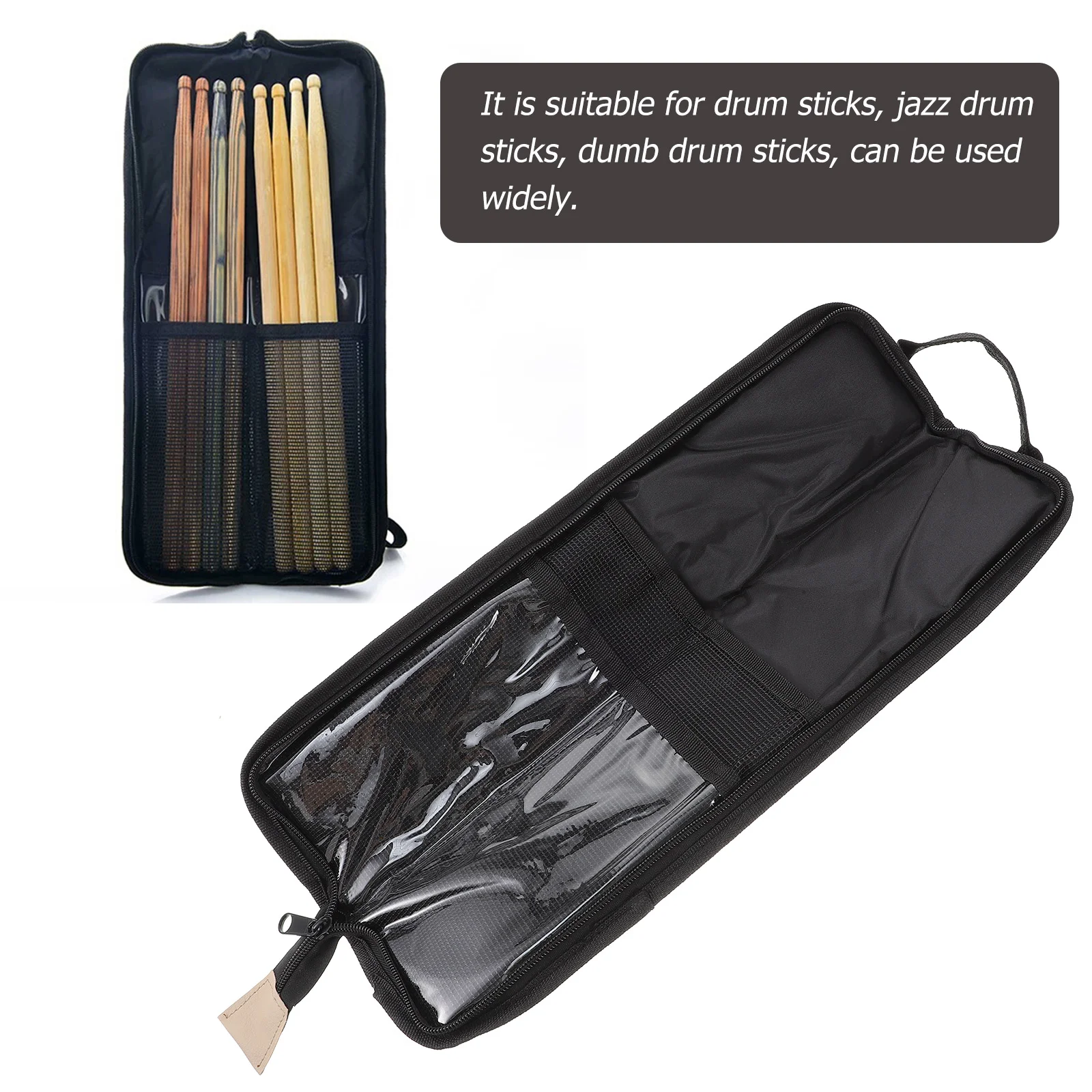 

Drum Stick Bag Durable Drumstick Carrying Container Holder Waterproof Tote Storage Portable Pouch Nylon Professional Resistant