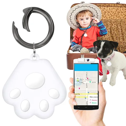 Портативный мини-локатор для отслеживания кошек и собак, скрытое устройство слежения Gps для детей, Bluetooth 5,2, ожерелье для отслеживания мобильных ключей