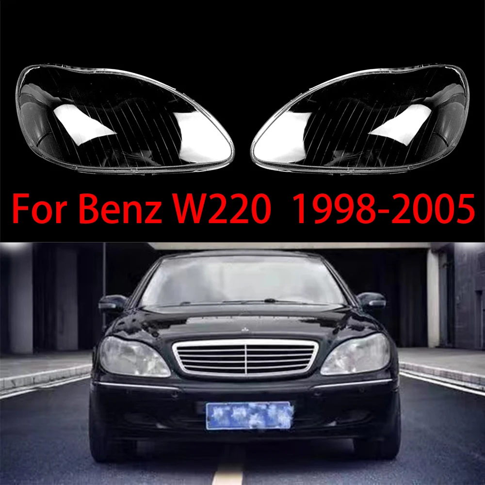

Car Headlight Lens Glass Lampcover Cover Lampshade Bright Shell Product For Benz W220 S600 S500 S320 S350 S280 1998-2005