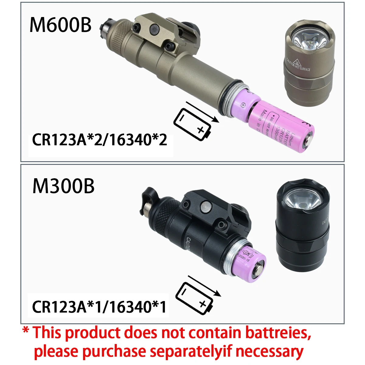 Фото Фонарь Surefire M600 M300 LED с переключателем ST07 и нажимной кнопкой, крепление на планку M/K 20 мм, алюминиевый корпус, для охотничьего оружия, белый свет. №4