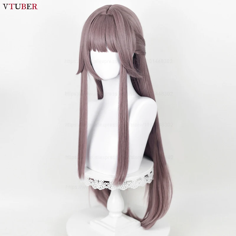 Парик для косплея Herta термостойкие синтетические волосы длинные прямые