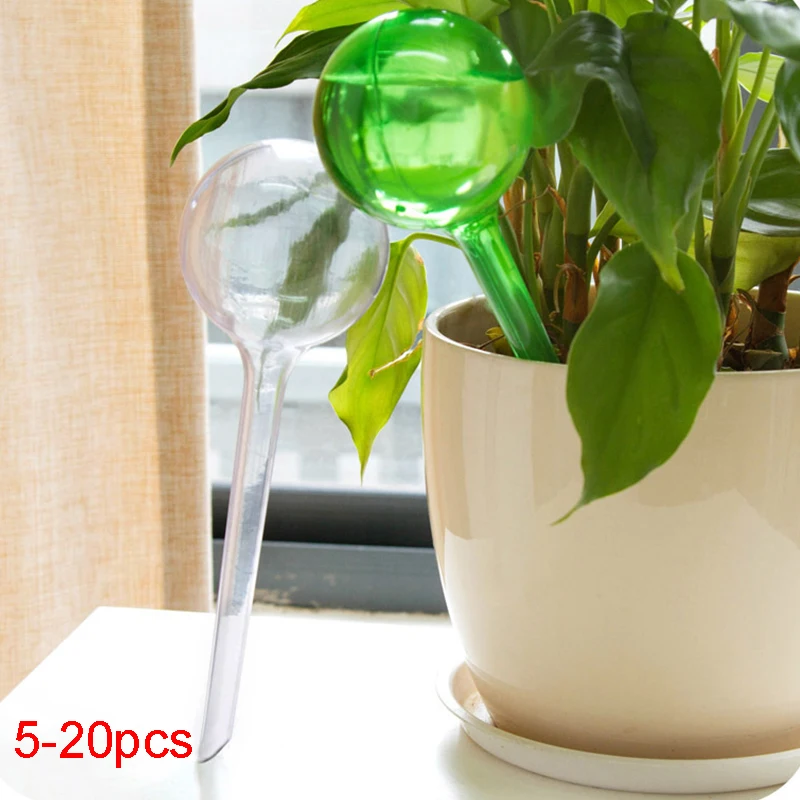 

5/10/20 Pcs Automatic Plant Watering Bulbs Self Watering Globes Plastic Balls Garden Plant Water Device Drip Irrigation System