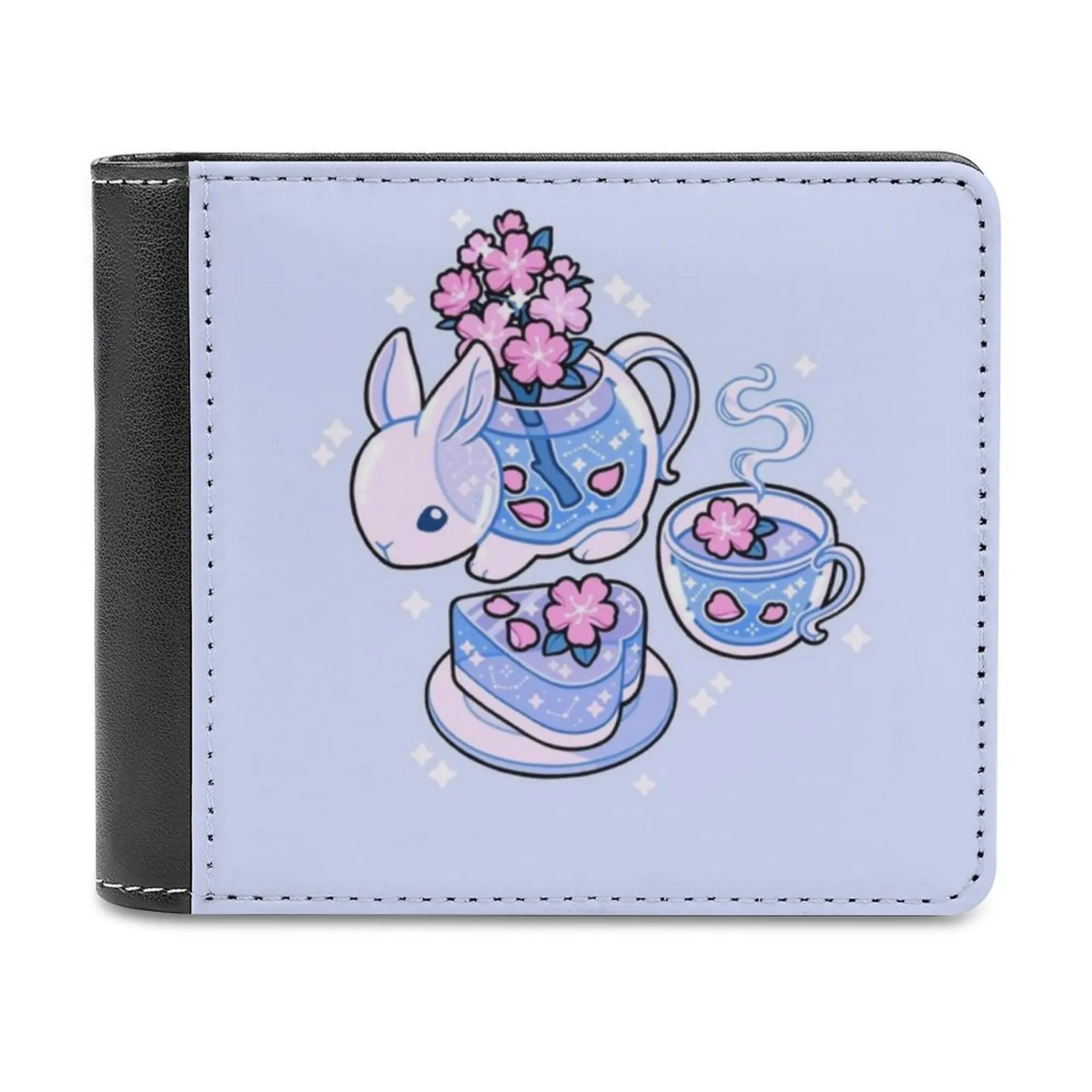 

Sakura Tea Set Men's Wallet Purses Wallets New Design Dollar Price Top Men Leather Wallet Sakura Tea Set Teacup Aesthetic