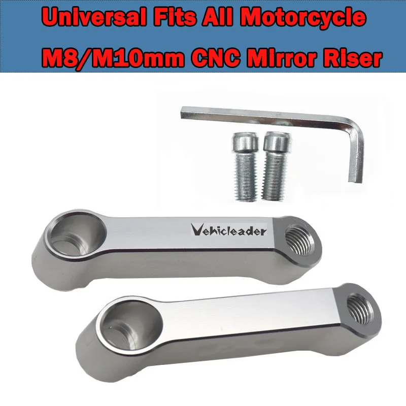 

Motorcycle Rearview Mirror Extension Mount Bracket Holder 10mm Motorbike Riser Mount Bracket Moto Extension Bracket Universal