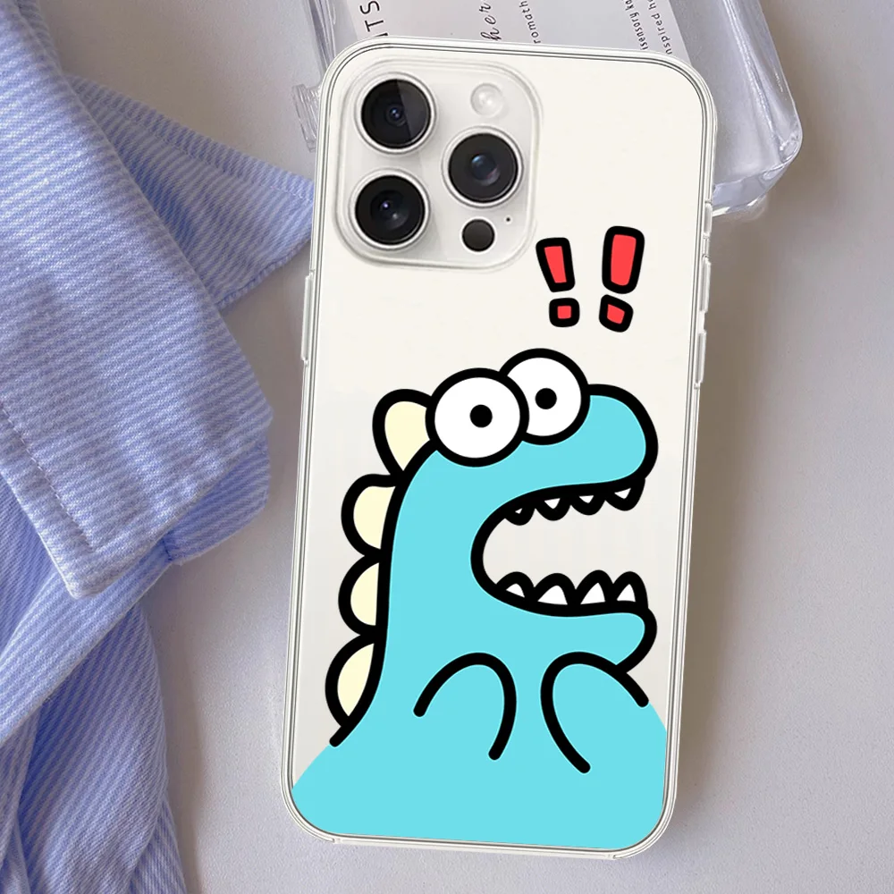 Креативный мультяшный удивленный маленький динозавр милый для Samsung Galaxy S23 S22 S21 S20