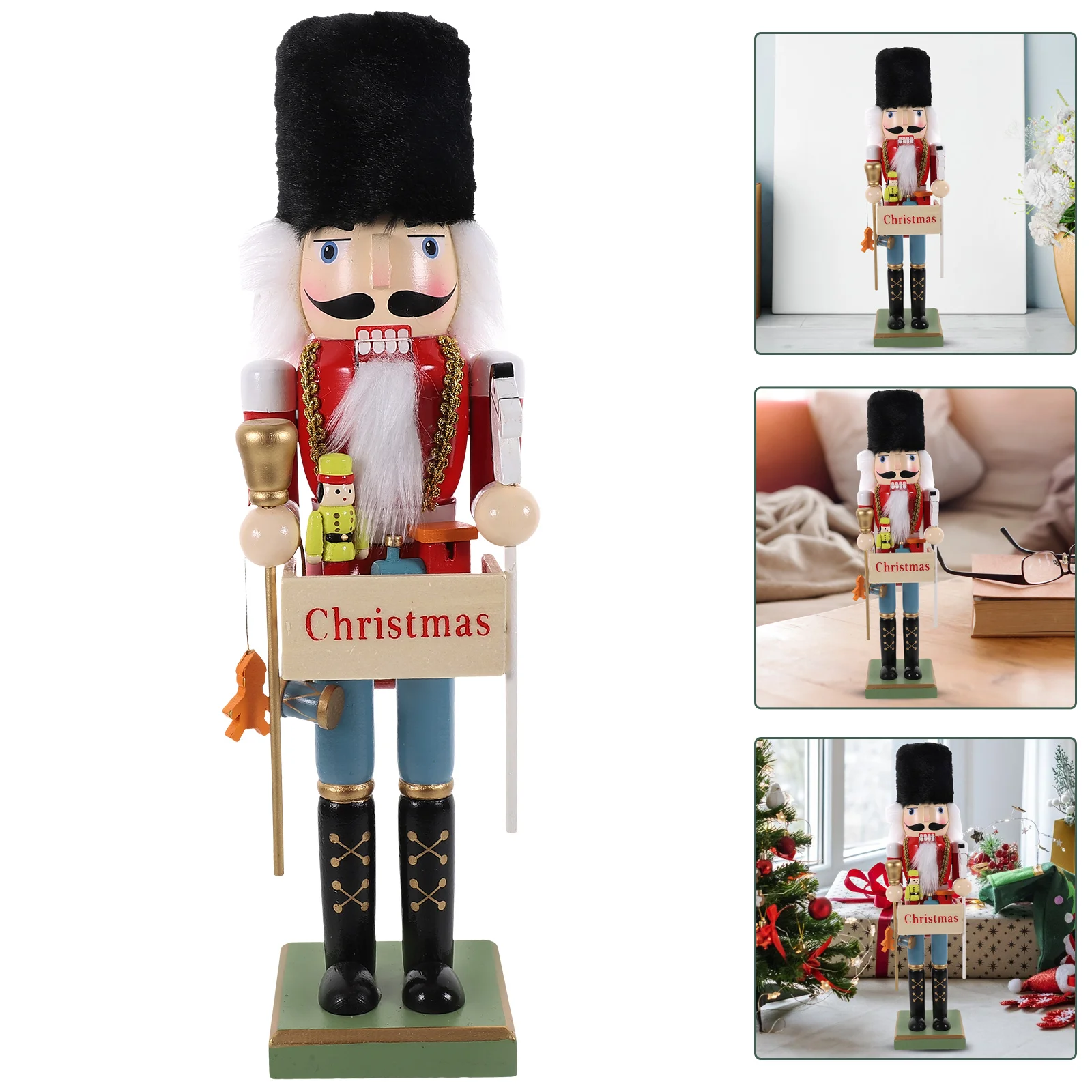 

Christmas Nutcracker Decorative Nutcrackers Figure Party Supplies Desktop Nutcracker Soldier Ornament Xmas Birth Large 100cm