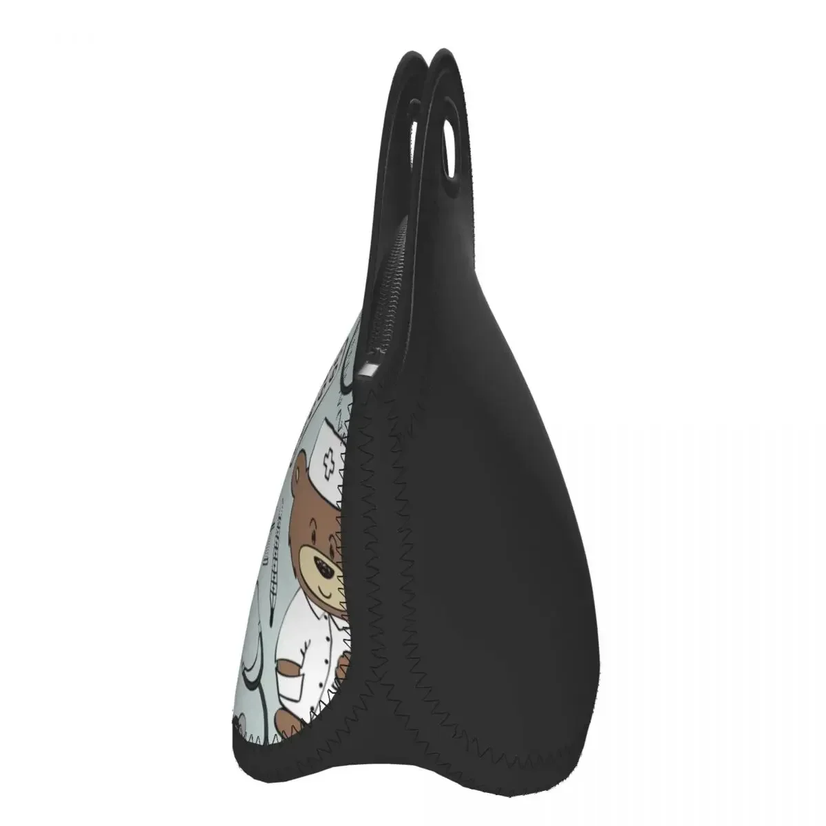 Узор с изображением сиделки медведем Неопреновая изолированная сумка для ланча