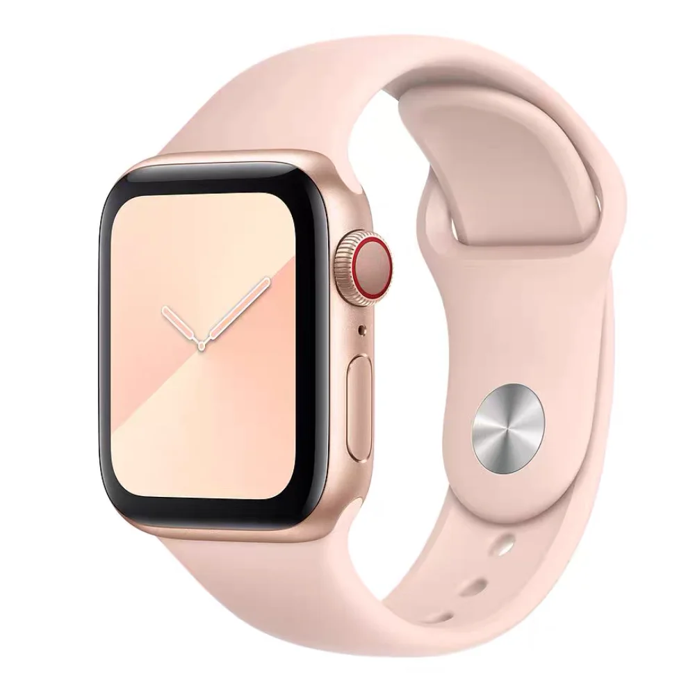 Silicone strap For Apple Watch band 44mm 40mm 42mm 38 49mm ultra 3 4 5 6 se correa watchband bracelet iWatch series 7 41mm 45mm