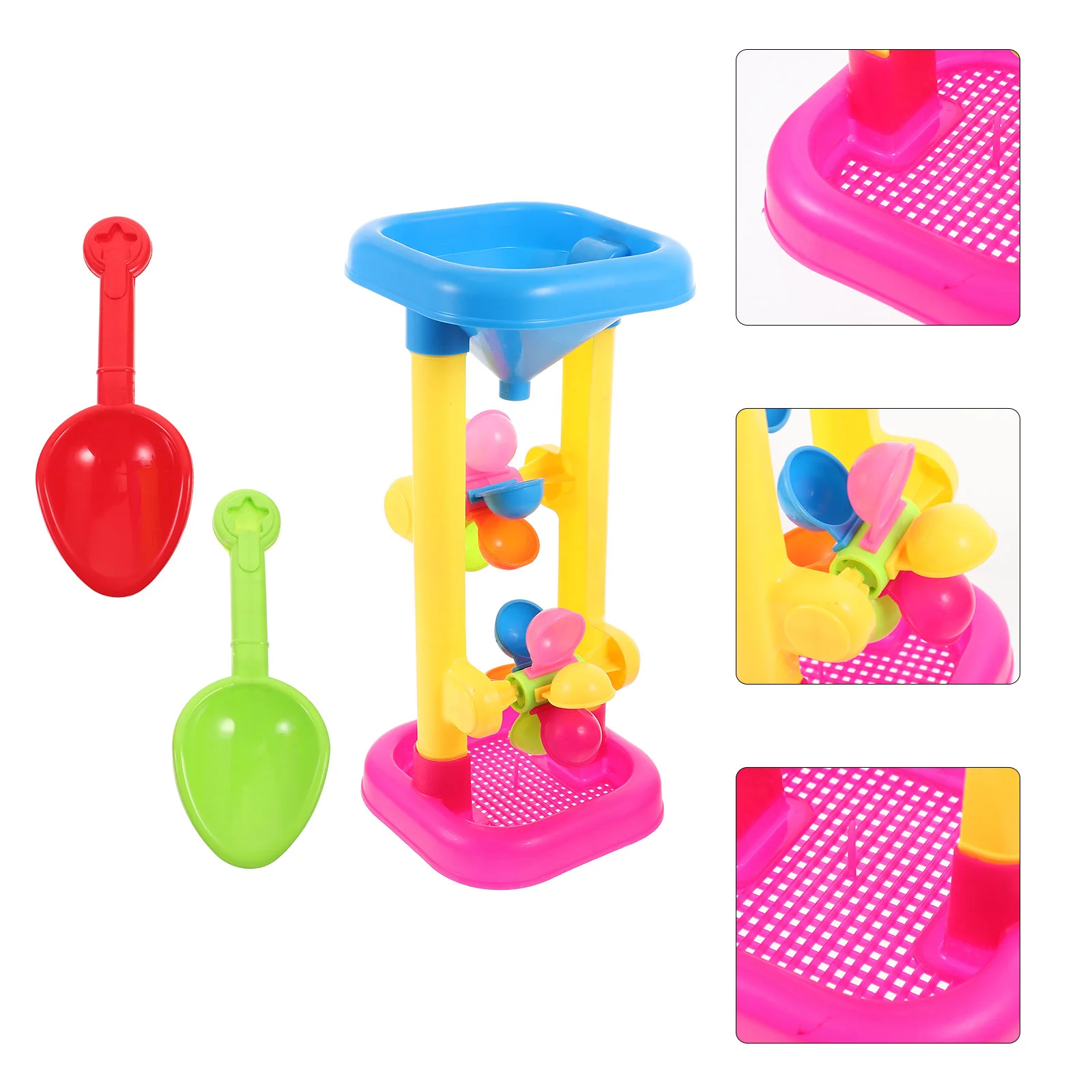 

Hourglass Beach Windmill Toy Summer Toddler Toys Water Sand Wheel Outdoor Table Waterwheel