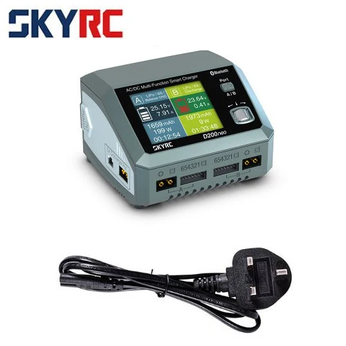

SkyRC D200neo Charger SK-100196 800w Lipo Battery Balance Charger BD350 Discharger AC/DC Multi-Function Smart Charger