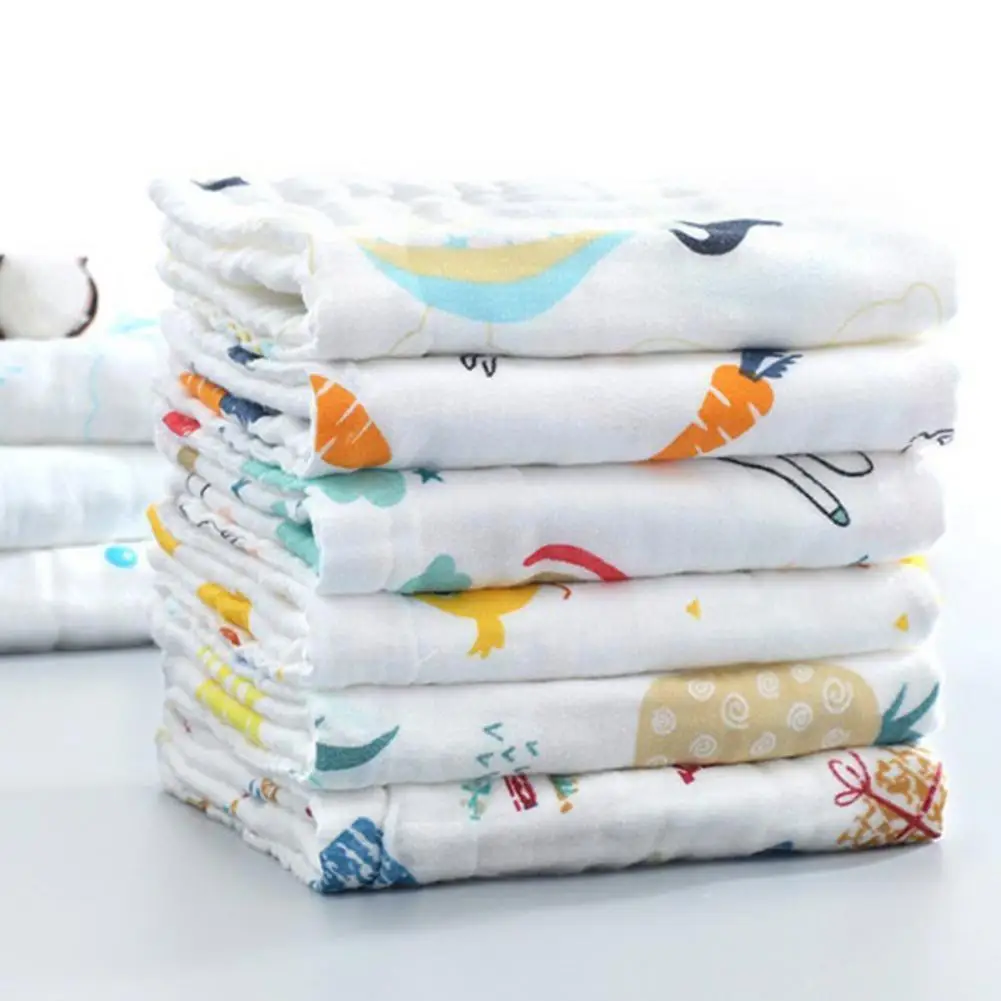 

6 Layers of Gauze Children's Face Towel Six-layer Cotton Cotton Washed Soft Towel High-density Towel Towel Children's Baby W2B1