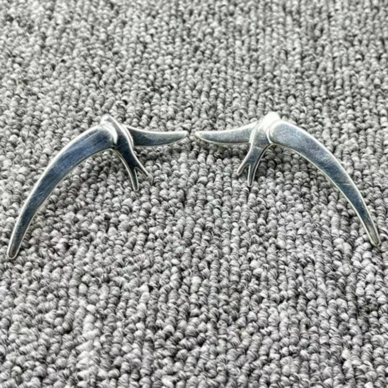 

Creative Spanish Original Fashion Electroplating 925 Silver Color Gold Pin Stud Earrings Holiday Jewelry Gift fit unode50