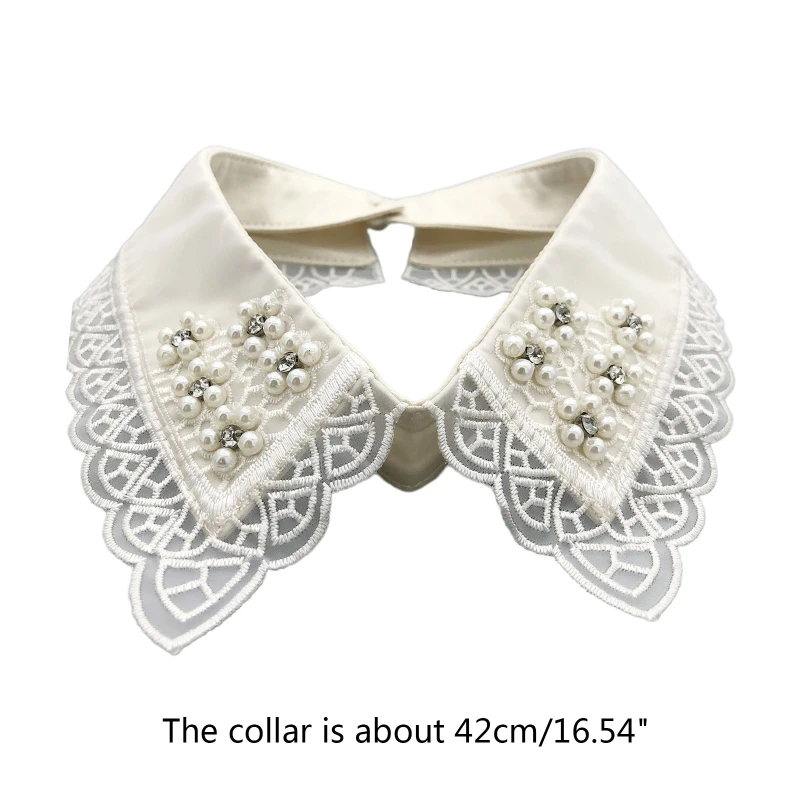 

Beaded Collar Necklace for Dress Detachable Neckline Dickey Collar False Collar Necklace Women Choker Collar Necklace