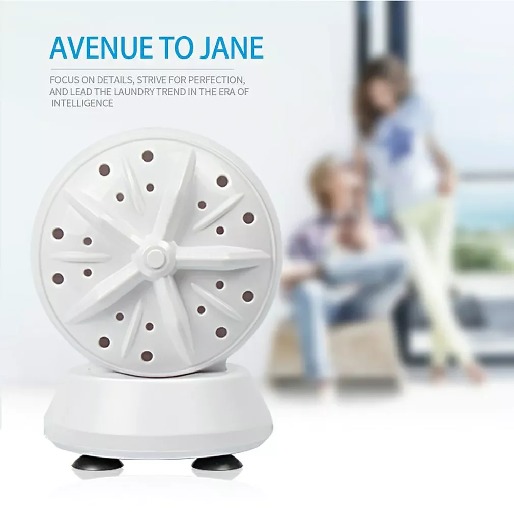 

NEW IN 2 in 1 Ultrasonic Turbo Washing Machine Portable Travel Washer Air Bubble And Rotating Mini Ultrasonic Washing Machine
