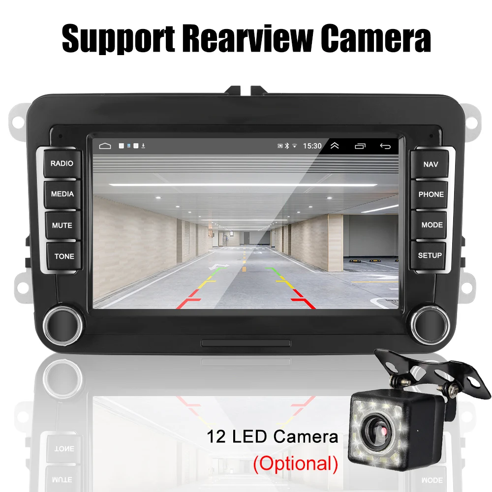 Автомобильный плеер стерео-проигрыватель на Android с DVD Bluetooth Wi-Fi GPS 7 дюймов 1 ГБ ОЗУ 16