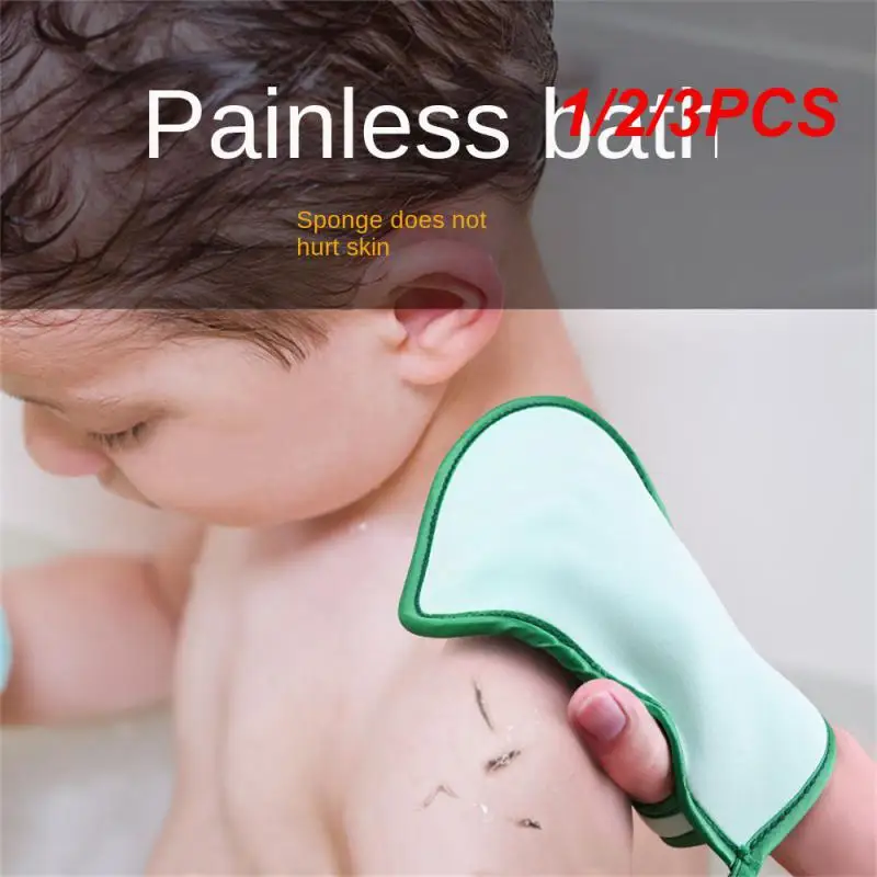 1/2/3 шт. детские перчатки для ванны двусторонние растирающие грязь товары ванной