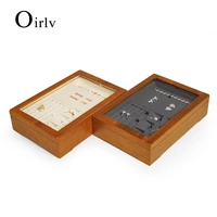 oirlv wood jewelry ring earring box bracelet watch box necklace pendant multifunctional jewelry case 35 5x24 5cm organizer