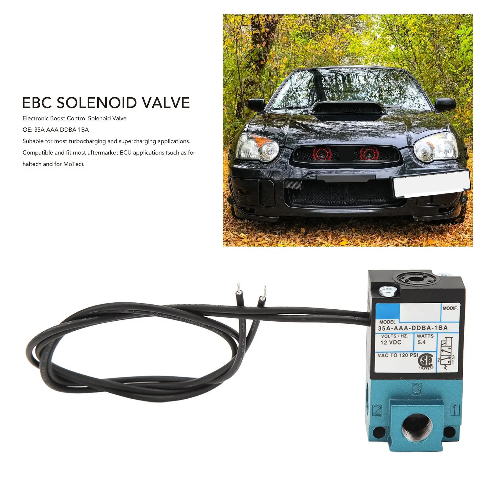 Электронный электромагнитный клапан управления повышением 3-портовый EBC для haltech