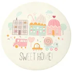 Нескользящий круглый ковер Eovna, настенные коврики и ковровые покрытия для спальни, для дома, гостиной, 100% полиэстер