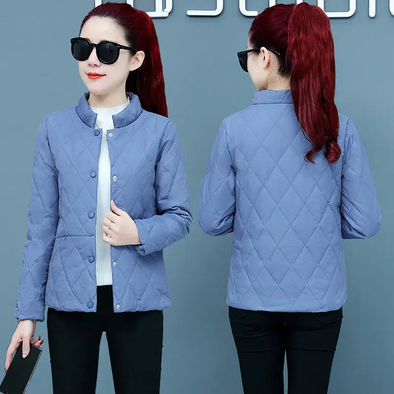 2023 New Winter Fashion Jacket Parkas Solid Women Parka Female Loose Korean Style Cotton Padded Thick Short Casual Outwea C07