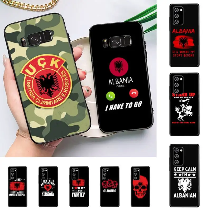 

Albania Albanians National flag Phone Case For Samsung Galaxy Note 10Pro Note 20ultra cover for note20 note10lite M30S Coque