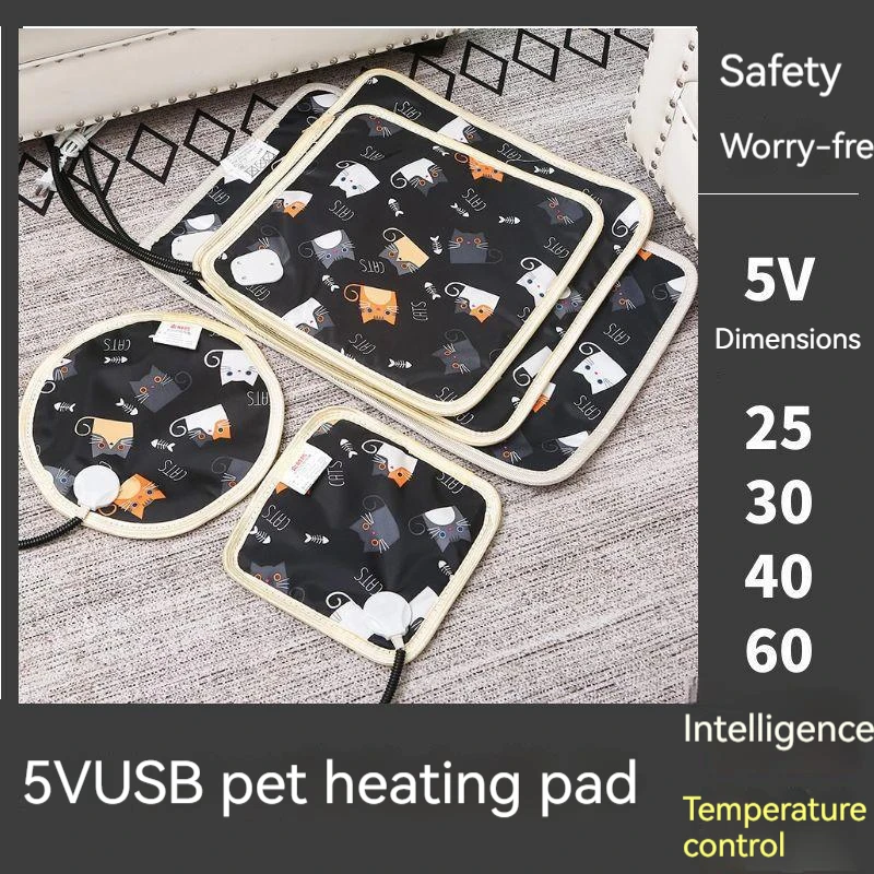 

Pet Electric Blanket 5V USB Heating Pad Dog Cat Bed Mat Pet Dog Sofa Cushions Thickened Soft Pad Blanket Cushion Waterproof Pads