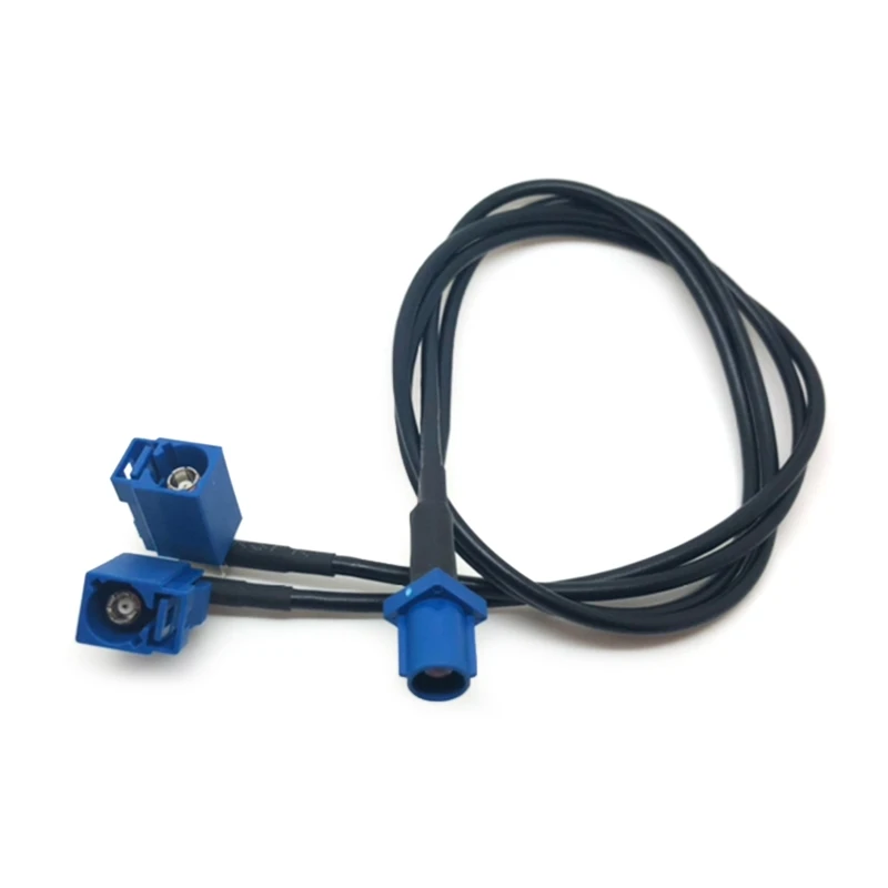 

Fakra C Male to Fakra C Female Splitter Cable 19.69" 50cm Universal Cable Extension Coaxial Cable RG174 Pigtail Y Shape
