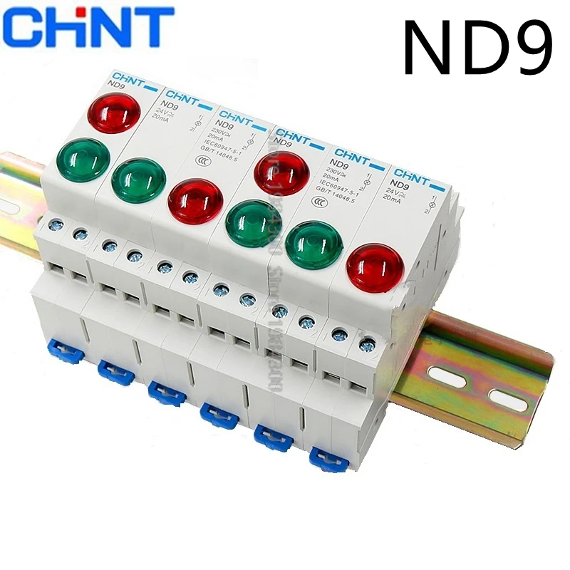 

Светодиодные индикаторные лампы CHINT ND9 AC/DC 24В 220В