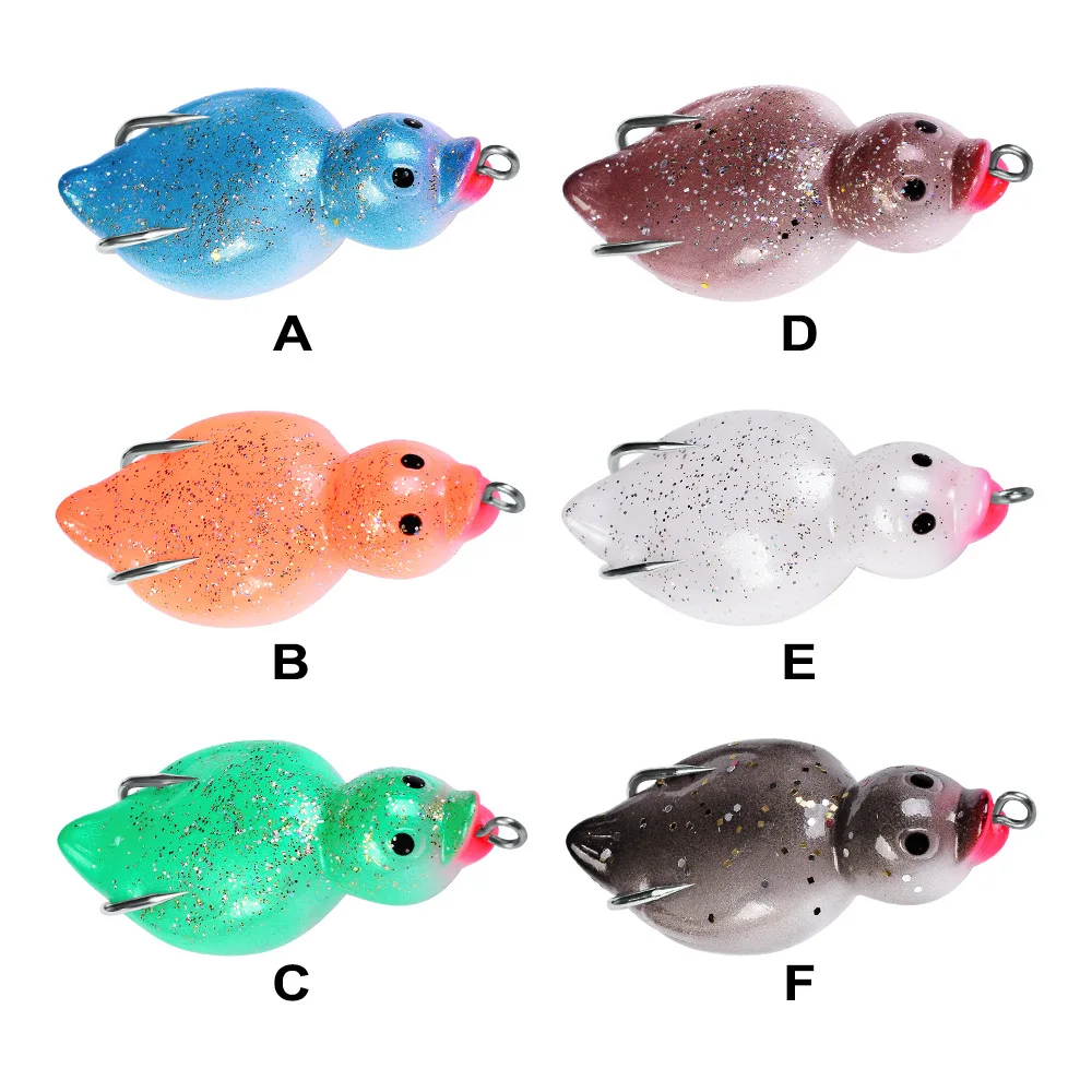 

6.5cm Fake Duck Hit Black Luya Bait Soft Bait 10.5g Bait Black Fish All Bait Fishing Supplies