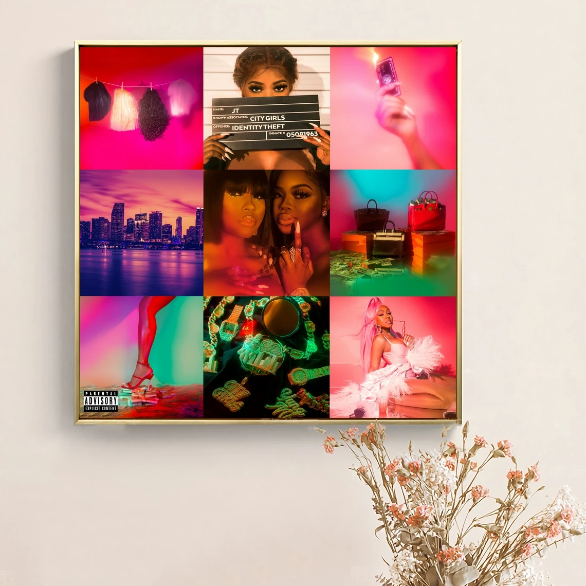 

Постер городских девушек, Обложка музыкального альбома, холст, постер, певец, звезда, фотопечать, настенная живопись, домашний декор (без рам...