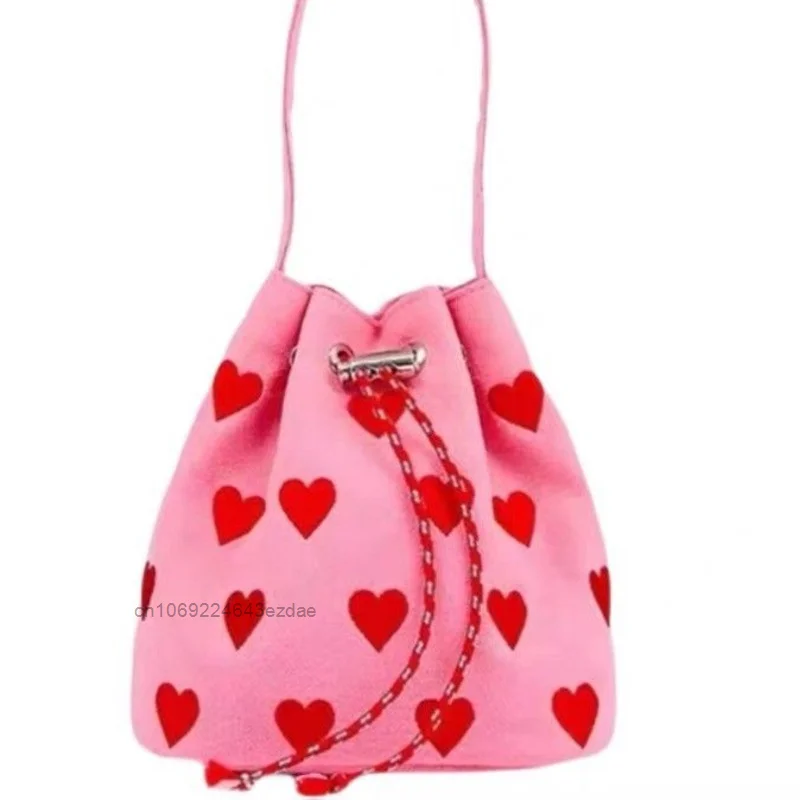 Fashion Embroidery Canvas Handbag For Y2k Girl New Trend Summer Shoulder Mini Bag Women Korean Style Street Harajuku Bags